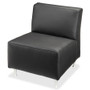 Lorell Fuze Modular Series Armless Lounge Chair (LLR86917) Product Image 
