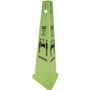 Impact TriVu Social Distancing 3 Sided Safety Cone - Print/Message "Caution Maintain Social Distancing, At Least 6 Ft Distance from Others" - 14.8" Width x 40" Height - Cone Shape - Three-sided, UV Protected - Plastic Product Image 
