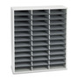 Fellowes Literature Organizer, 36 Letter Compartments, 29 x 11.88 x 34.69, Dove Gray View Product Image