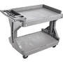 Akro-Mils ProCart Utility Cart - 400 lb Load Capacity - Plastic Foam - 45" Width x 24" Depth x 35" Height - Gray Product Image 