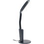 Cfl Compact-Fluorescent Desk Lamp With Gooseneck Arm, 19" To 23" High, Black (VLUVS80907B) Product Image 