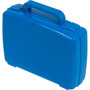 Deflecto Antimicrobial Storage Case Blue - External Dimensions: 8.6" Width x 10.2" Depth x 2.7" Height - (DEF39506BLU) Product Image 
