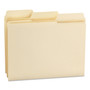 Smead SuperTab 1/3 Tab Cut Letter Recycled Top Tab File Folder - 8 1/2" x 11" - 3/4" Expansion - Top Tab Location - Assorted Tab Position - 11 pt. - (SMD10395) Product Image 