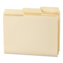 Smead SuperTab 1/3 Tab Cut Letter Recycled Top Tab File Folder - 8 1/2" x 11" - 3/4" Expansion - Top Tab Location - Assorted Tab Position - 11 pt. - (SMD10395) Product Image 