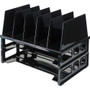 Officemate Sorter with Letter Trays - 5 Compartment(s) - 10.25" Height x 13.50" Width x 9.12" Depth - Desktop - Stackable - Black Product Image 
