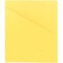 Smead Letter Recycled File Jacket - 8 1/2" x 11" - 11 pt. - Yellow - 10% Recycled Product Image 