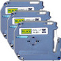 P-touch P-touch Nonlaminated M Series Tape Cartridge - 1/2" Width - Rectangle - Black, Gold Product Image 