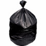 Heritage Value Line Can Liners - 56 gal Capacity - 43" Width x 45" Depth x 1.20 mil (30 Micron) Thickness - Black - Waste - Recycled Product Image 