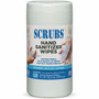SCRUBS Hand Sanitizer Wipes - Blue, WhiteTub - 85/Tub - (ITW90985CT) Product Image 