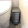 HLS Commercial Soft Step 3-Gallon Trash Can - 3 gal Capacity - Smooth, Pedal Control, Fingerprint Proof, Smudge Resistant, Lid Locked, Handle, Durable, Easy to Clean, Compact, Removable Inner Bin Product Image 