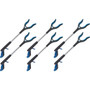 Ettore Grip 'n Grab Multipurpose Pickup Tool - 16" Reach - Lightweight, Rust Proof, Articulating Head, Comfortable Handle - Aluminum, Plastic, Rubber - Blue Product Image 