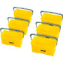 Ettore 6-gallon Super Bucket - 6 gal - Handle, Secure Grip - 10.5" x 21.8" x 11.8" - Yellow - (ETO85000CT) Product Image 