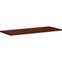 HON Motivate Tabletop - x 1.1" Thickness Top, 60" Width x 24" Depth - Mahogany Table Top - Durable - For Office Product Image 