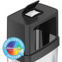 HLS Commercial Dual Push Door Odor Control Trash Can - Push Door Opening - 24 gal Capacity - Rectangular - Rolling - Wheels, Fingerprint Proof, Smudge Resistant, Mobility Product Image 