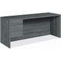 HON 10500 H10546L Pedestal Credenza - 29.5" Height x 72" Width x 24" Depth - 2 x Box, File Drawer(s)Left Side - Finish: Sterling Ash Product Image 