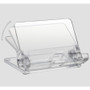 Kantek Mobile Phone Stand - Portrait, Landscape - Acrylic - Clear - Adjustable Angle, Foldable, Non-skid Feet Product Image 