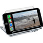 Kantek Mobile Phone Stand - Portrait, Landscape - Acrylic - Clear - Adjustable Angle, Foldable, Non-skid Feet Product Image 