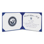 AbilityOne - Binder, Awards Certificate, Gold Navy Seal, Blue, 8-1/2" x 11" - (7510-00-482-2994) (7510004822994) Product Image 
