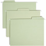 Smead FasTab 1/3 Tab Cut Letter Recycled Hanging Folder - 8 1/2" x 11" - Top Tab Location - Assorted Tab Position - 11 pt. - 2 Plys - (SMD64082) Product Image 