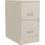 NuSparc File Cabinet - 14.2" Width x 22" Depth x 26.6" Height - 2 x Drawer(s) for File - Letter - Mobility, Locking Drawer, Glide Suspension, 3/4 Drawer Extension, Cam Lock, Nonporous Surface - Stone Product Image 