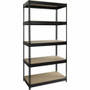 Lorell Fortress Riveted Shelving - 5 Compartment(s) - 5 Shelf(ves) - 72" Height x 36" Width x 18" Depth - Heavy Duty, Rust Resistant - 28% Recycled Product Image 