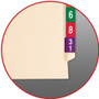Smead Straight Tab Cut Letter Recycled File Jacket - 8 1/2" x 11" - 11 pt. - 2 Plys - Manila - 10% Recycled - (SMD75700) Product Image 