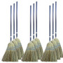 Genuine Joe Light Duty Broom - Corn Fiber Bristle - Lacquered Wood Handle - Natural Product Image 