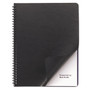 GBC Leather-Look Presentation Covers for Binding Systems, Black, 11.25 x 8.75, Unpunched, 50 Sets/Pack View Product Image