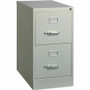 Lorell Fortress Series 25" Commercial-Grade Vertical File Cabinet - 15" Width x 25" Depth x 28.4" Height - 2 x Drawer(s) for File - Letter - Vertical - Security Lock, Ball-bearing Suspension, Heavy Duty - (LLR60654) Product Image 