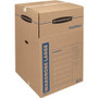 Bankers Box SmoothMove Wardrobe Box, Large - Internal Dimensions: 24" Width x 24" Depth x 40" Height - External Dimensions: 24.4" Width x 24.4" Depth x 40.3" Height - Kraft, Green - For Apparel - Recycled Product Image 