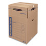 Bankers Box SmoothMove Wardrobe Box, Regular Slotted Container (RSC), 24" x 24" x 40", Brown/Blue, 3/Carton View Product Image