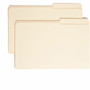 Smead 2/5 Tab Cut Legal Recycled Top Tab File Folder - 8 1/2" x 14" - 3/4" Expansion - Top Tab Location - Right Tab Position - 11 pt. - (SMD15386) Product Image 