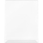 Lorell L-base Slanted Sign Holder Stand - Support 8.50" x 11" Media - Acrylic - Clear Product Image 