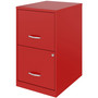 NuSparc File Cabinet - 14.2" Width x 18" Depth x 24.5" Height - 2 x Drawer(s) for File - Letter - Vertical - Locking Drawer, Glide Suspension, Nonporous Surface - (NPRVF218AARD) Product Image 