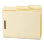 Smead SuperTab 1/3 Tab Cut Letter Recycled Fastener Folder - 8 1/2" x 11" - 3/4" Expansion - 2 x 2K Fastener(s) - 2" Fastener Capacity - Top Tab Location Product Image 