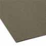 Smead FasTab 1/3 Tab Cut Letter Recycled Hanging Folder - 8 1/2" x 11" - Top Tab Location - Assorted Tab Position - 11 pt. - Standard Green Product Image 