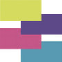 Fadeless Bright Colors Bulletin Art Paper - Fun and Learning, Table Skirting, Display, Decoration, Art Project, Craft Project, Bulletin Board - 3.25" Height x 48" Width x 12 ft Length - Lime, Deep Purple, Magenta, Azure Product Image 