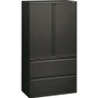 HON Brigade 800 H885LS Lateral File - 64.3" Height x 36" Width x 18" Depth - 2 - 3 Shelve(s) - Finish: Charcoal - Storage Cabinet, Radius Pull, Lockable, Glide, Removable Lock, Adjustable Shelf, Heavy Duty Product Image 
