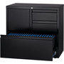 Lorell 30" Personal Storage Center Lateral File - 30" Width x 18.6" Depth x 28" Height - 3 x Drawer(s) for File, Box - (LLR60933) Product Image 