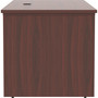 Lorell Essentials Series Sit-to-Stand Desk Shell - x 0.1" Thickness Top, 49" Height x 72" Width x 29" Depth - Finish: Mahogany - Laminate Table Top Product Image 