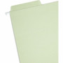 Smead FasTab 1/3 Tab Cut Letter Recycled Hanging Folder - 8 1/2" x 11" - Top Tab Location - Assorted Tab Position - 2 Plys - Moss Product Image 