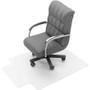 Floortex Cleartex Ultimat Polycarbonate Lipped Chair Mat for Carpets up to 1/2" - 48" - Carpeted Floor, Floor, Carpet, Home, Office - 53" Length x 48" Width x 0.085" Depth x 0.085" Thickness - Lip Size 20" Length x 10" Width - Lipped Product Image 