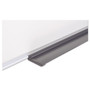 MasterVision Value Lacquered Steel Magnetic Dry Erase Board, 72" x 48", White Surface, Satin Aluminum Frame Product Image 