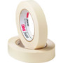 Highland Economy Masking Tape - 60 yd Length x 1" Width x 4.4 mil Thickness - 3" Core - Tan - For Bundling, Sealing, Holding Product Image 