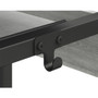 NuSparc Mobile Computer Workstation w/Keybrd Tray - Weathered Charcoal Laminate, Black Top - 110 lb Capacity - 23.60" Table Top Width x 20.60" Table Top Depth - 53.50" Height - Assembly Required Product Image 