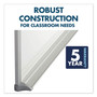Quartet Whiteboard - 48" (4 ft) Width x 96" (8 ft) Height - White Melamine Surface - Silver Aluminum Frame - Horizontal Product Image 