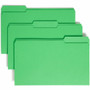 Smead Colored 1/3 Tab Cut Legal Recycled Top Tab File Folder - 8 1/2" x 14" - 3/4" Expansion - Top Tab Location - Assorted Tab Position - 11 pt. - (SMD17143) Product Image 