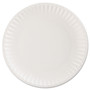 AJM Packaging Corporation Paper Plates, 9" dia, White, 100/Pack Product Image 