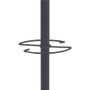 Alba Four Double Peg Coat Stand - 8 Pegs - for Coat, Clothes - Black Product Image 