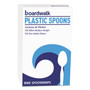 Boardwalk Mediumweight Polystyrene Cutlery, Spoon, Plastic, White, 100/Box Product Image 